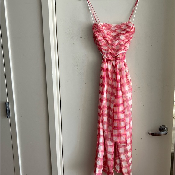 C/MEO Collective Pink Plaid Jumpsuit - Picture 6 of 9